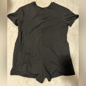 Black Short Sleeve romper